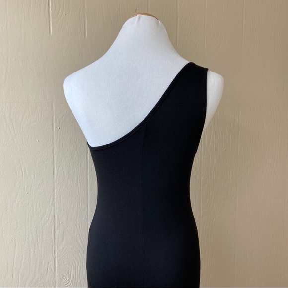 ASOS One Shoulder Form Fitting Back Slit Maxi - Picture 7 of 14